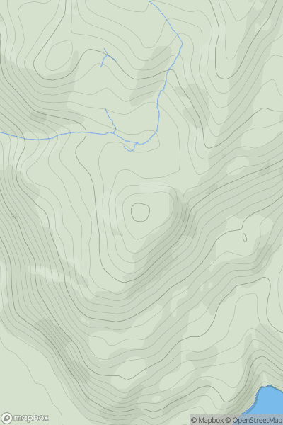 Thumbnail image for Garn [Barmouth to Betws-y-Coed and Bala] showing contour plot for surrounding peak
